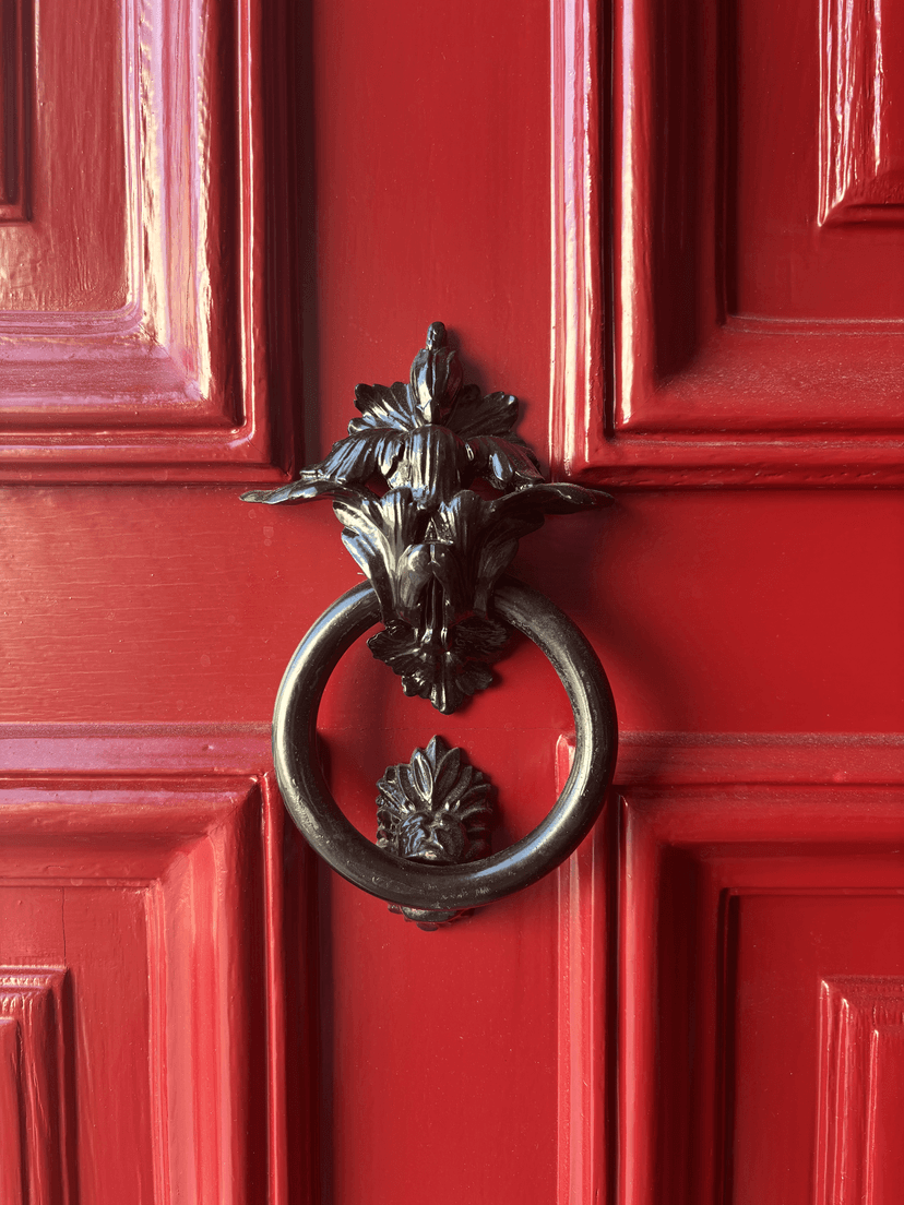 View on the garden outside of the building